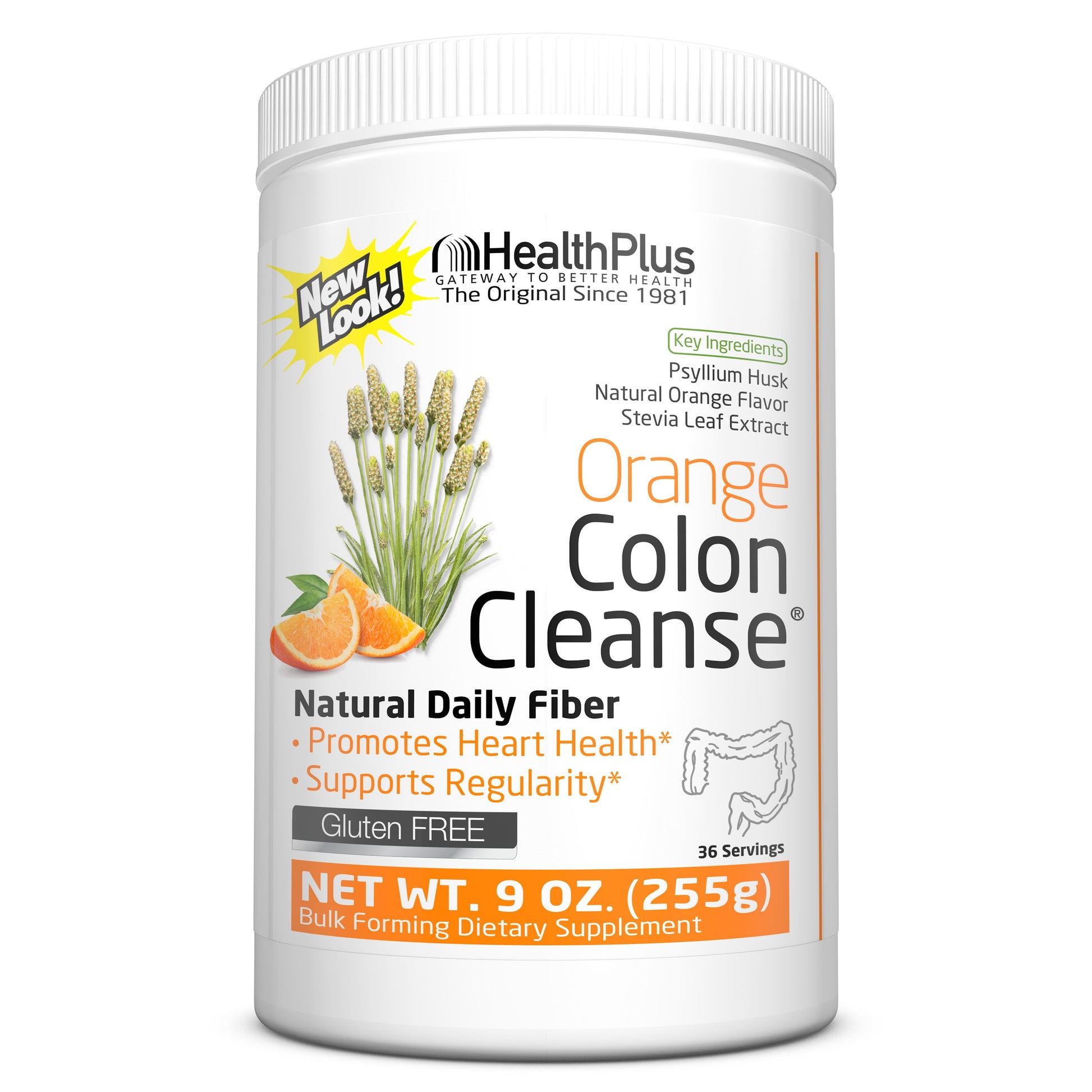 Colon Cleanse, Sugar Free, Stevia Sweetened, Orange 9 Oz (Pack of 2)