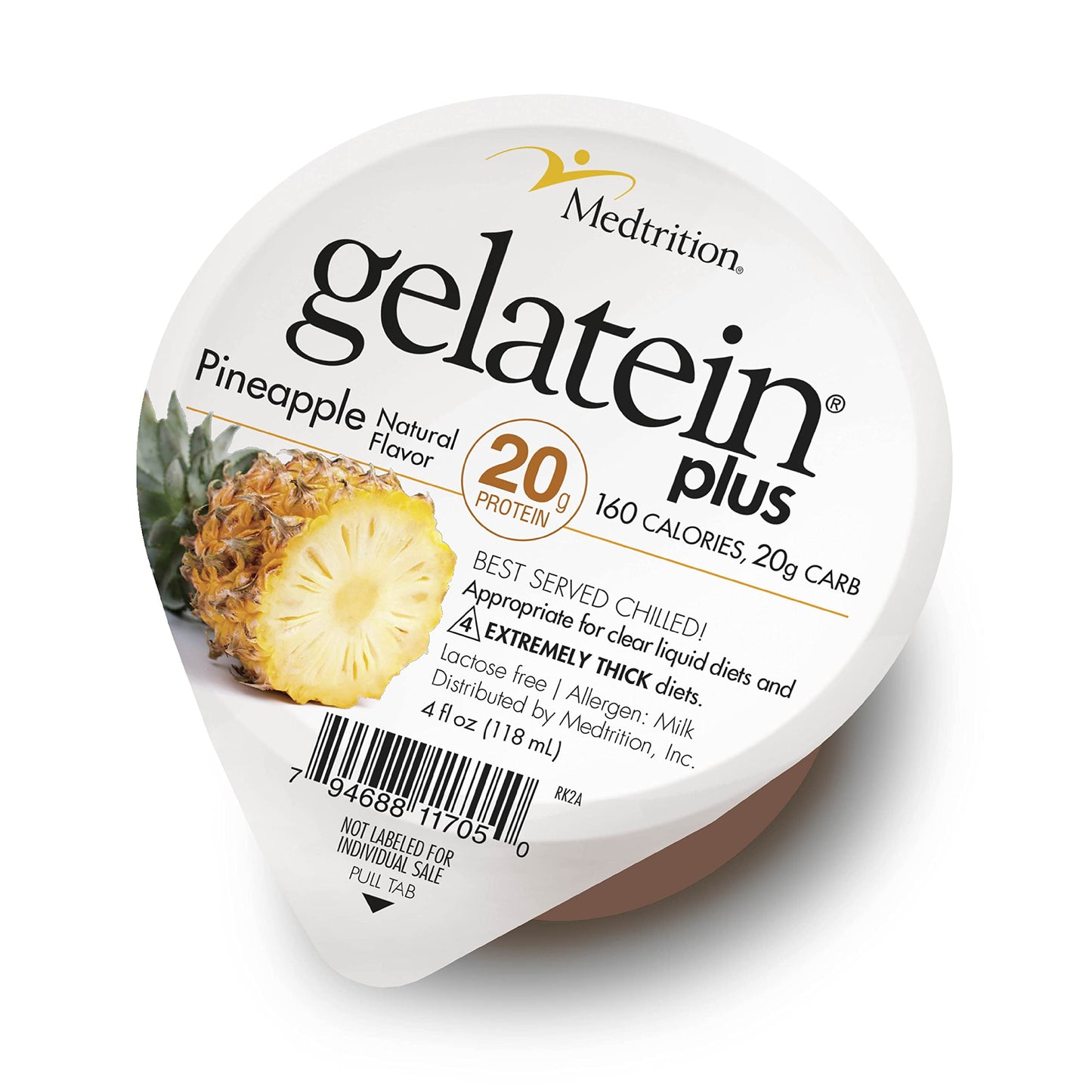 Prosource Gelatein plus Pineapple: 20 Grams of Proteins. Ideal for Clear Liquid Diets, Swallowing Difficulties, Dialysis and Oncology.
