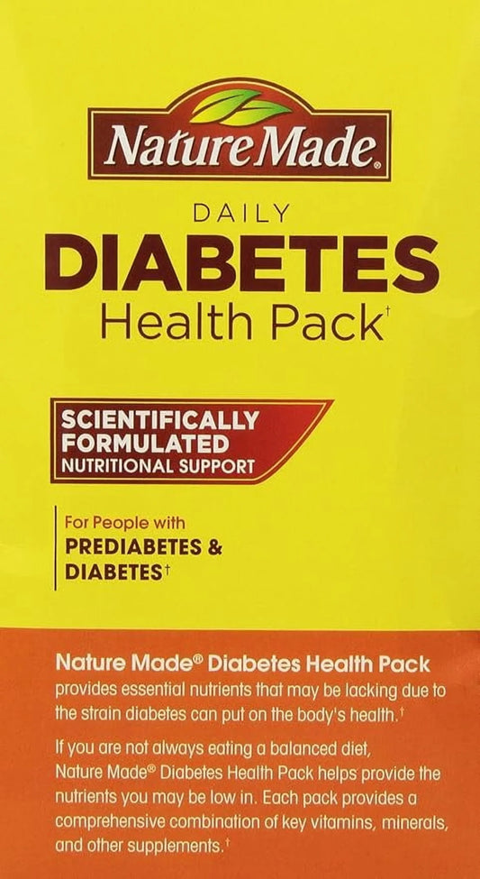 Diabetes Health Supplement Pack, 60 Individual Packets
