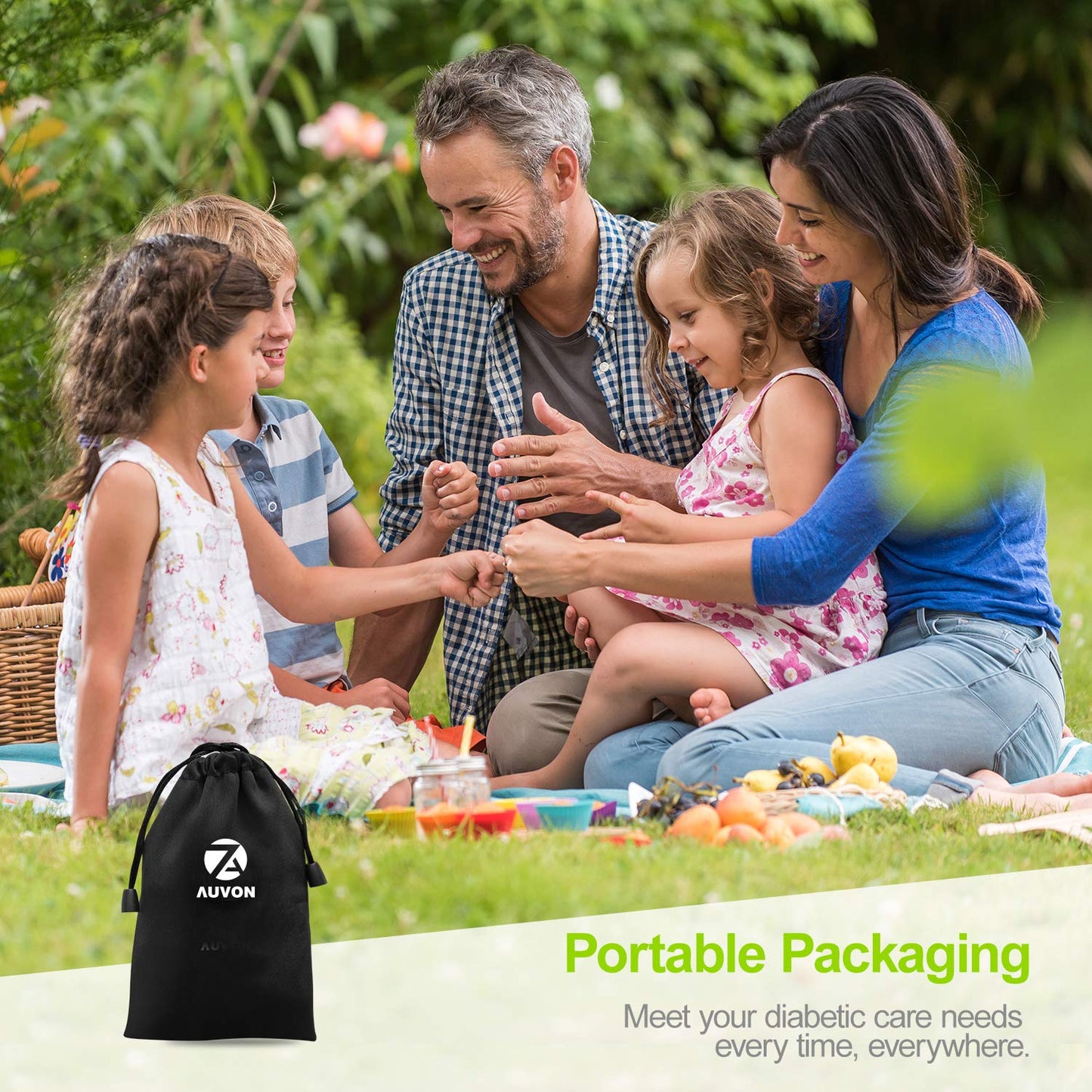 205 PC Kit Prueba Diabetes Medidor De Azucar Sistema Monitor Glucosa En Sangre