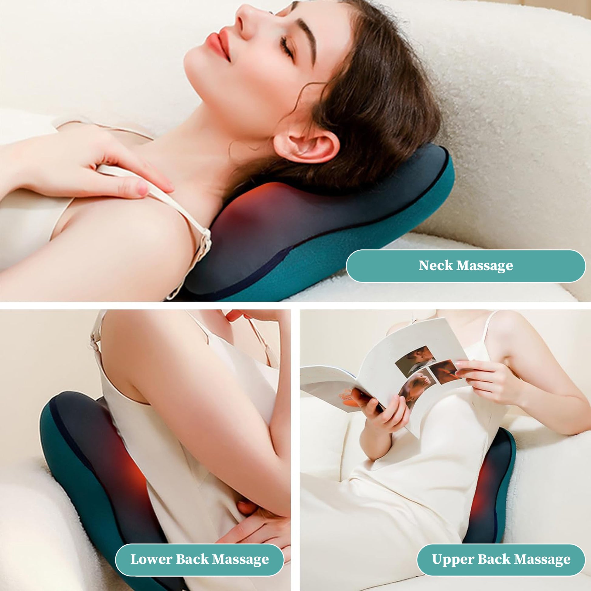 Ultimate Neck and Back Acupressure Massager Pillow - Perfect Full Body Relaxation Gift!