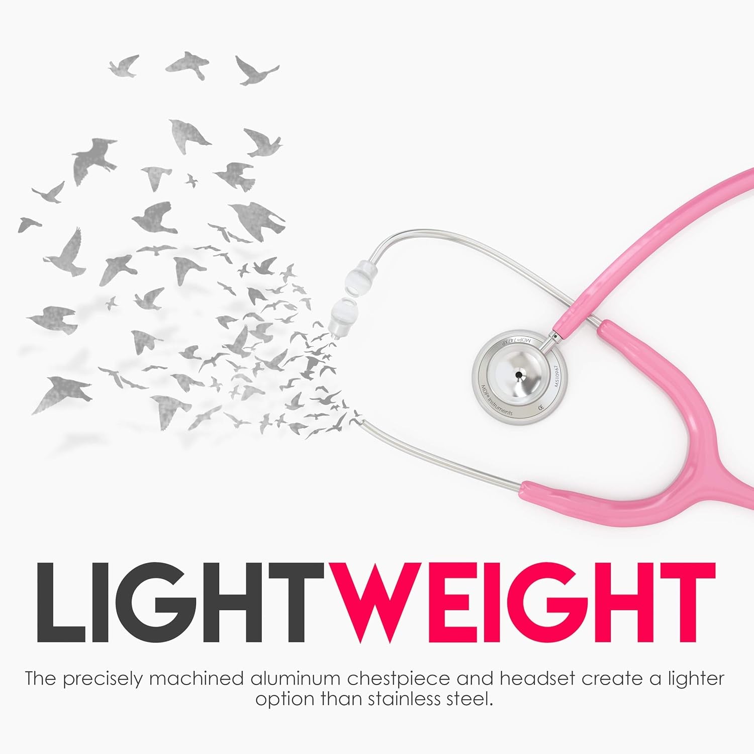 Acoustica Lightweight Stethoscope for Doctors, Nurses, Students, Home Health Use