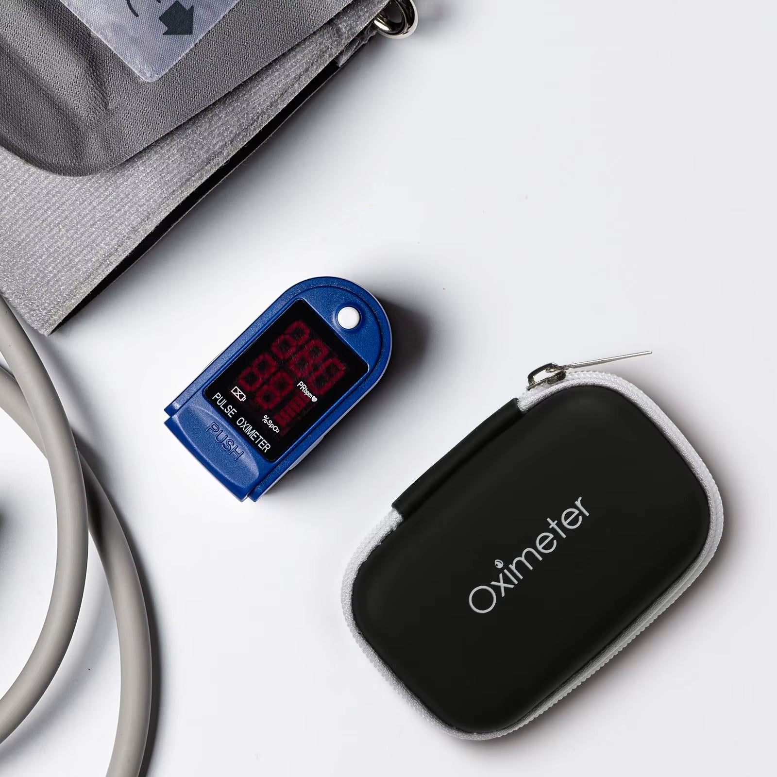 Pulse with Case Fingertip Pulse Oximeter Case 1Pc Carry Case 