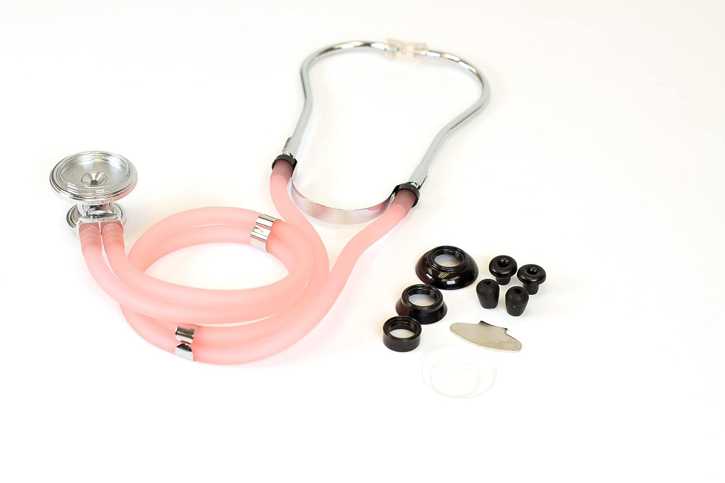 DS-9295-PK 30" Sprague Rappaport Style Stethoscope for Doctors, Nurses and Medical Students, First Aid Professional Dual Head Cardiology Kit for Men, Women and Pediatric, Pink