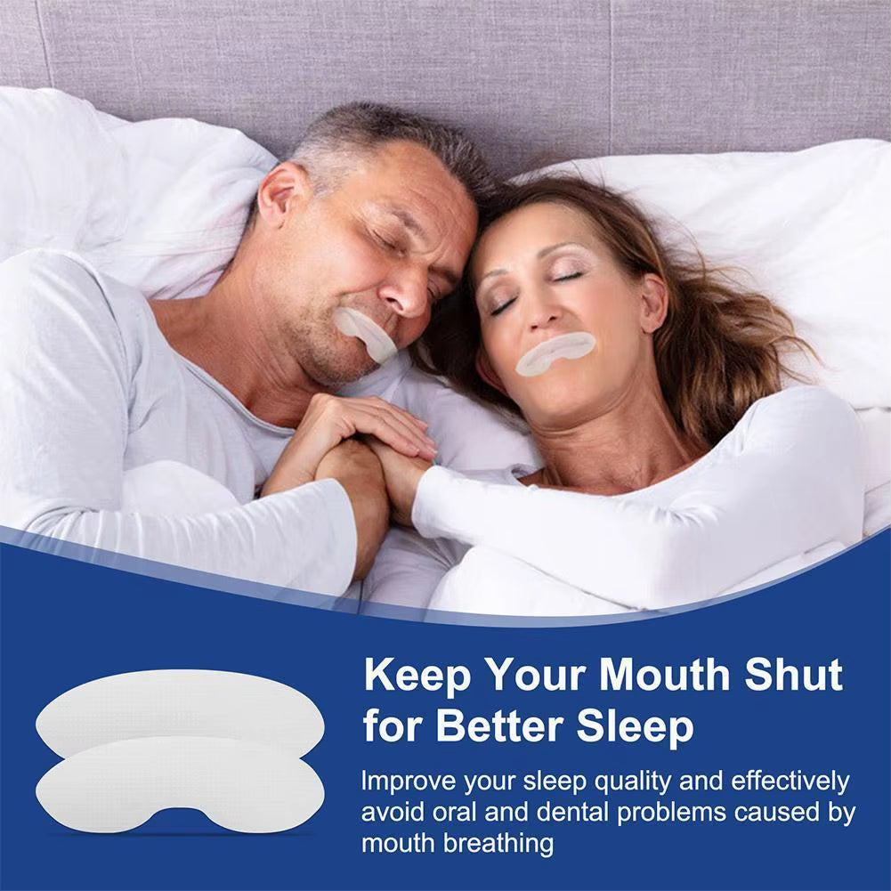 90 Pcs Anti-Snoring Mouth Tape Strips - Improve Sleep & Reduce Snoring with Comfortable Lip Patches