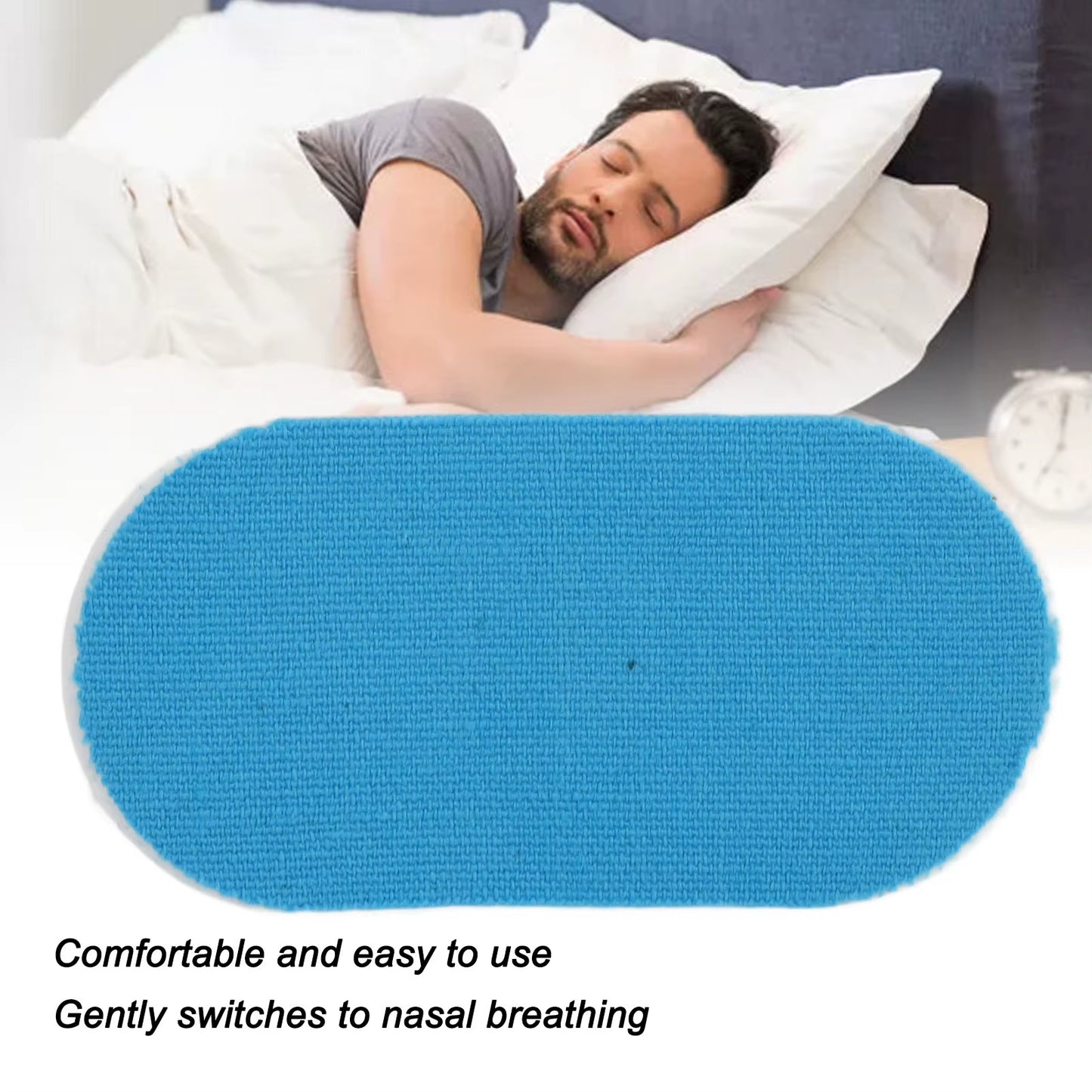 60 Pcs Lemon Flavored Mouth Tape for Snore Reduction - Gentle Elastic Strips for Promoting Nose Breathing During Sleep