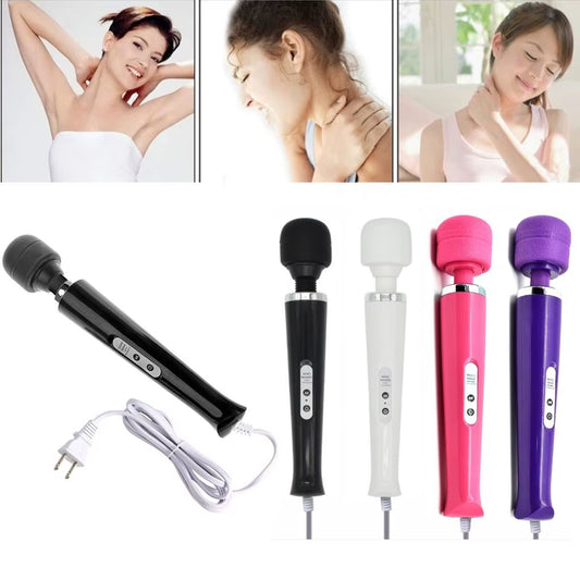 Ultimate 10-Speed Wired Wand Massager for Full Body Relaxation and Muscle Relief