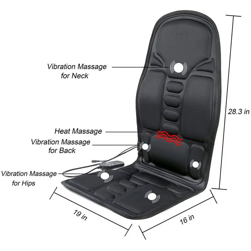 Ultimate Full-Body Heated Massage Cushion - Transform Any Space into a Relaxation Oasis with Our Electric Vibrator Seat for Home, Office, and Car