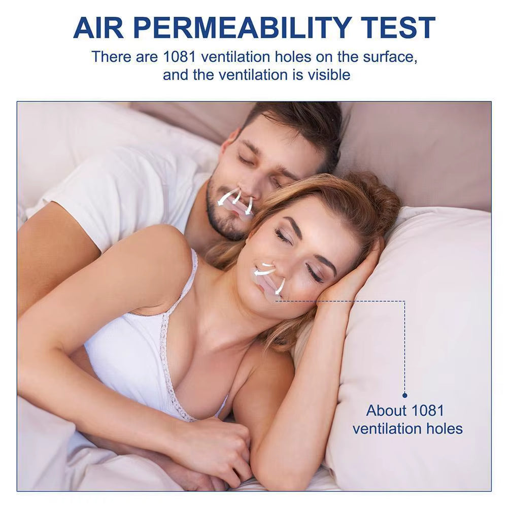 90 Pcs Anti-Snoring Mouth Tape Strips - Improve Sleep & Reduce Snoring with Comfortable Lip Patches