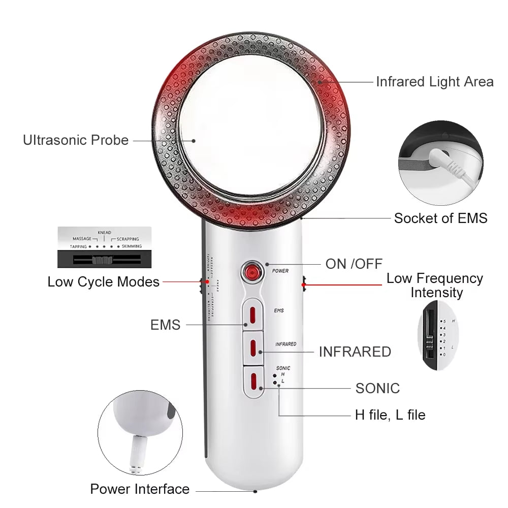 Revolutionary Ultrasound Cavitation EMS Slimming Massager - Lipo Fat Burner & Weight Loss Solution