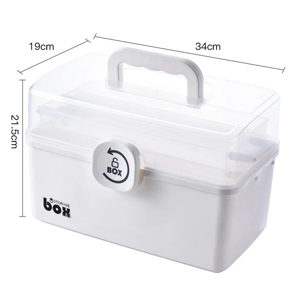 Portable First Aid Box, Storage First Aid White