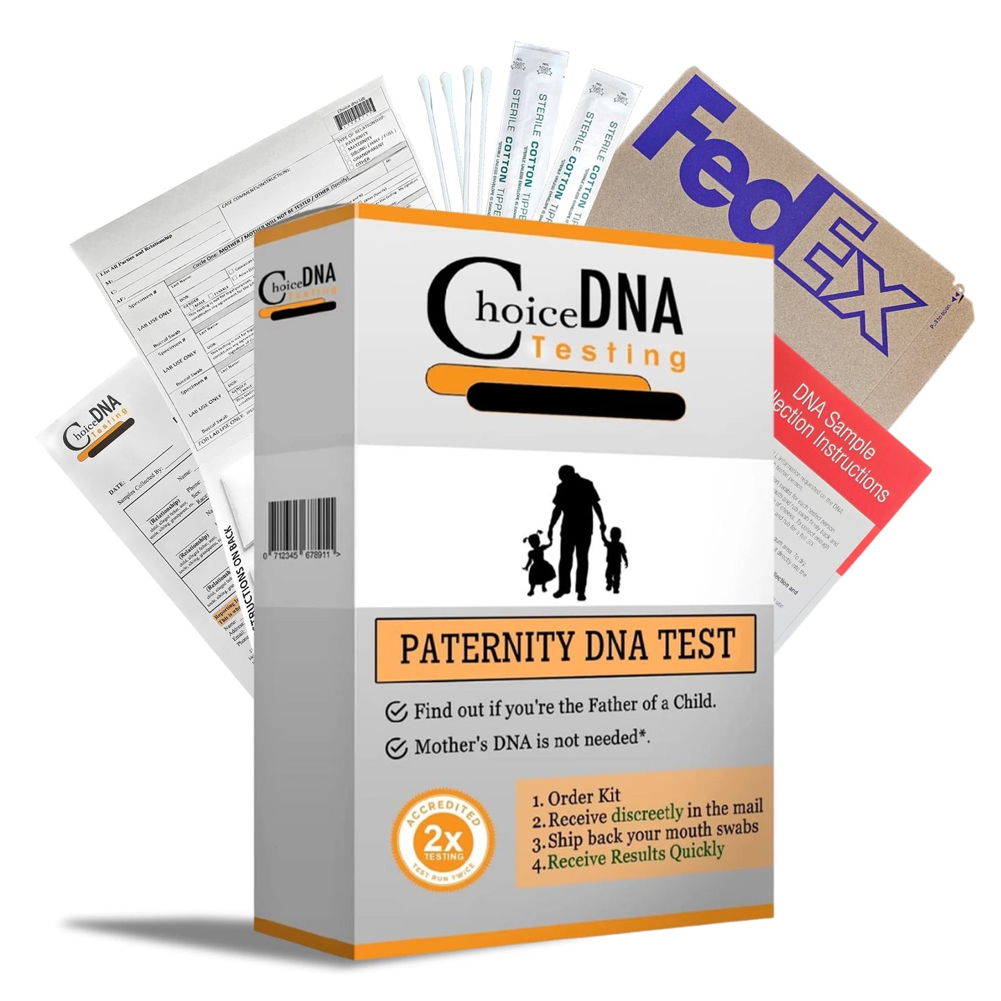 Choice DNA Lab Home Paternity DNA Test Kit