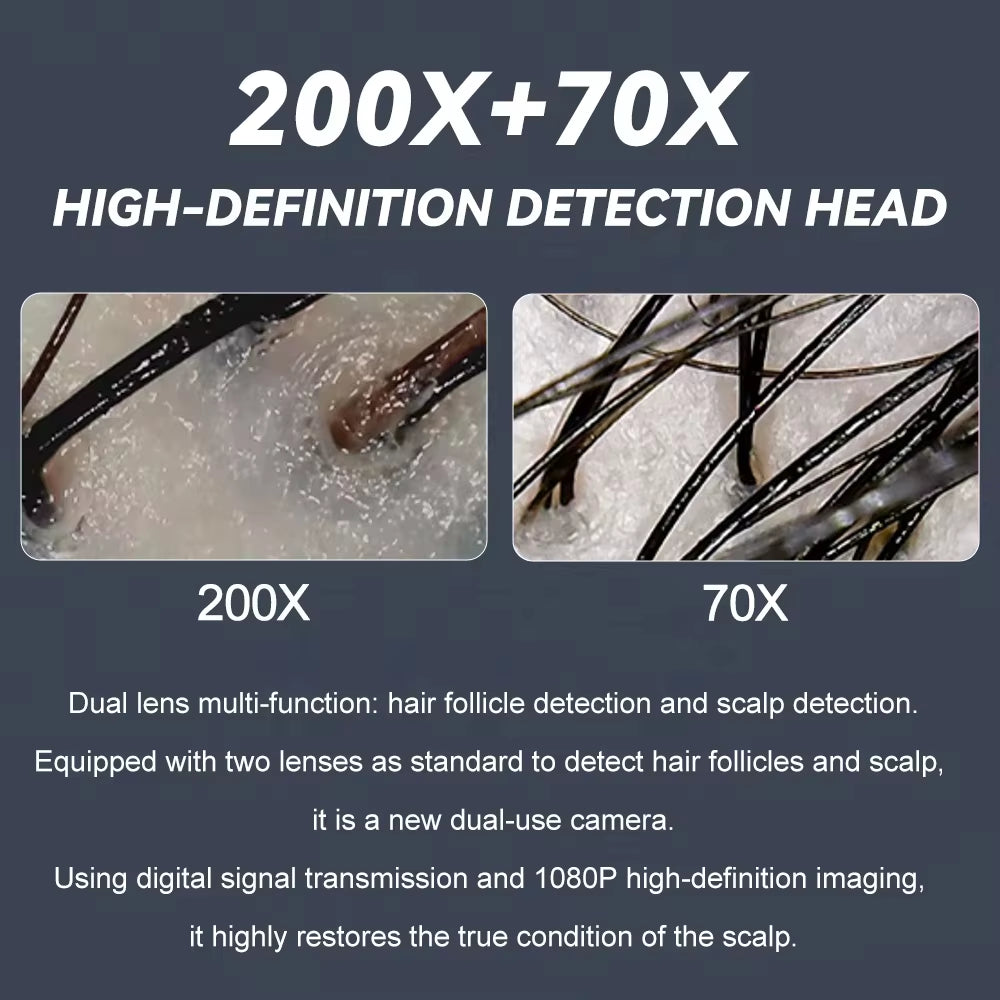 2024 Ultimate 5-in-1 High Frequency Scalp Massager - 15 Inch Hair Spa Tool for Deep Relaxation and Care