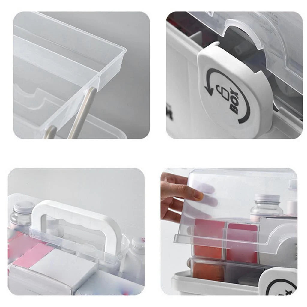 Portable First Aid Box, Storage First Aid White