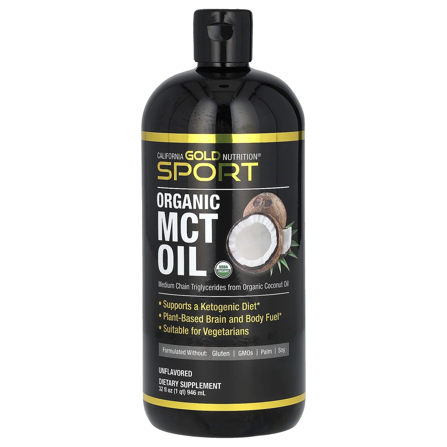 Sport, Organic MCT Oil, 32 Fl Oz (946 Ml)